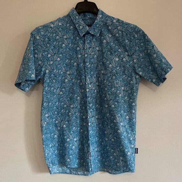 🌊 Patagonia Men’s Go To Shirt — Block Party Lago Blue (M) - Picture 3 of 10